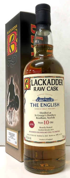ブラックアダー　ロウカスク　 イングリッシュウイスキー　10年　ヘビリーピーテッド　60PPM　Cask Ref: EN21-02　65.1度　700ml
