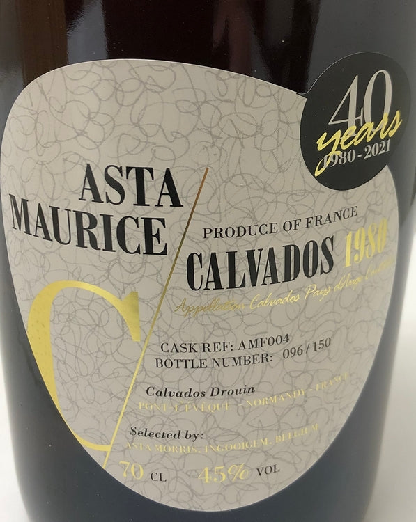 アスタモーリス　カルバドス　1980/2021　40年　CASK REF:AMF004　45度　700ml