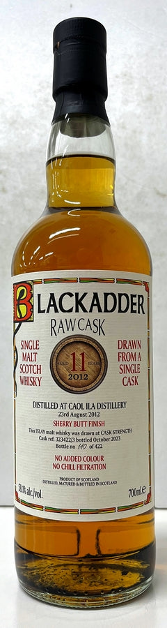 ブラックアダー　ロウカスク　カリラ　2012　11年　シェリーバット　フィニッシュ　Caskref：323422/3　58.1度　700ml