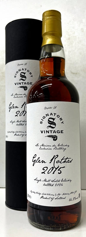 LA MAISON du WHISKY　BOTTLING　Signatory　GLENROTHES　2015　9yo　1st Fill Oloroso Sherry Butt　64.2%　700ml