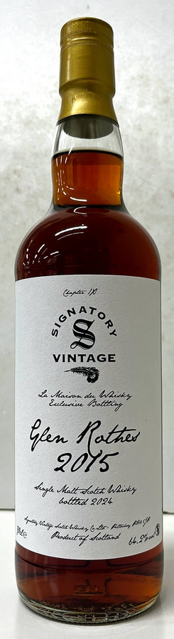 LA MAISON du WHISKY　BOTTLING　Signatory　GLENROTHES　2015　9yo　1st Fill Oloroso Sherry Butt　64.2%　700ml