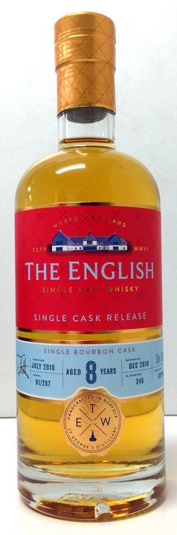 ザ・イングリッシュウイスキー 2010 ピーテッド　59.8度　700ml