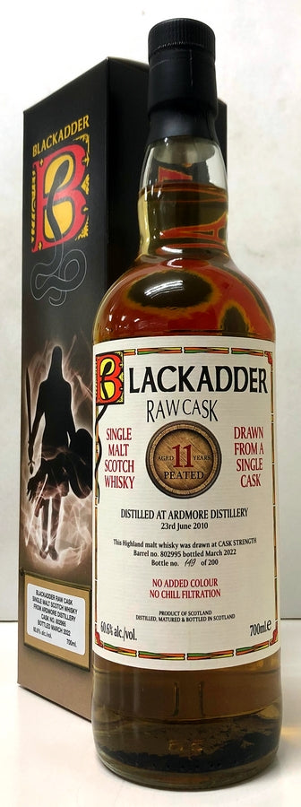 ブラックアダー　ロウカスク　アードモア　 ピーテッド　2010　11年　60.6度　Cask No:802995　700ml