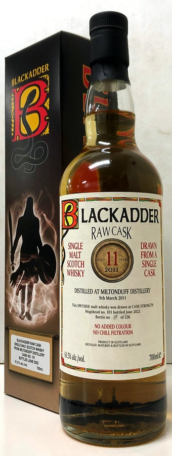 ブラックアダー　ロウカスク　ミルトンダフ　 2011　11年　61.5度　Cask No:101　700ml