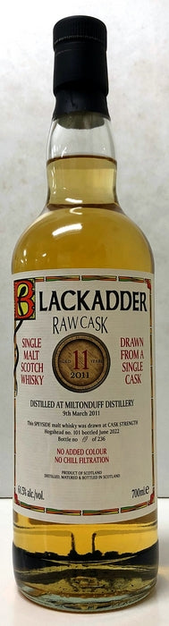 ブラックアダー　ロウカスク　ミルトンダフ　 2011　11年　61.5度　Cask No:101　700ml