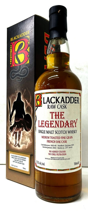 ブラックアダー　ロウカスク　レジェンダリー　ミディアムトーステッド・フレンチオーク　Ref:2023-05　59.2度　700ml