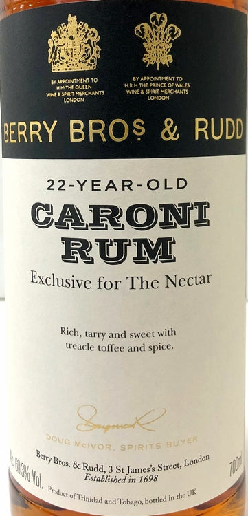 ネクター　15周年記念オリジナルボトル　Berry Bros. & Rudd　CARONI	1997　22年　60.3度　700ml