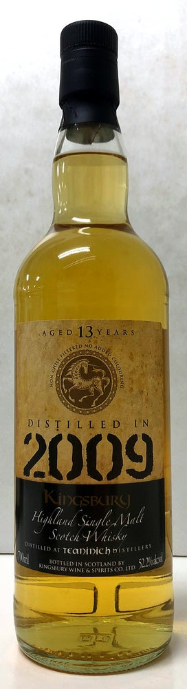 キングスバリー　ゴールド　ティーニニック　2009　13年　52.2度　700ml