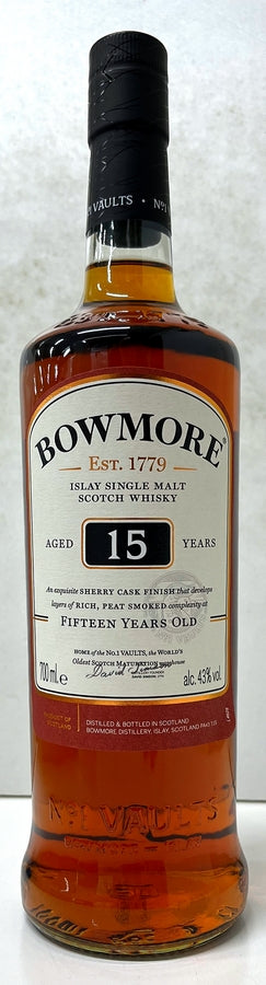 ボウモア　15年　43度　700ml