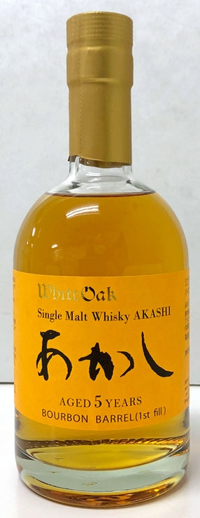 あかし　5年　バーボンバレル　1st　fill　50度　2022ボトリング　500ml