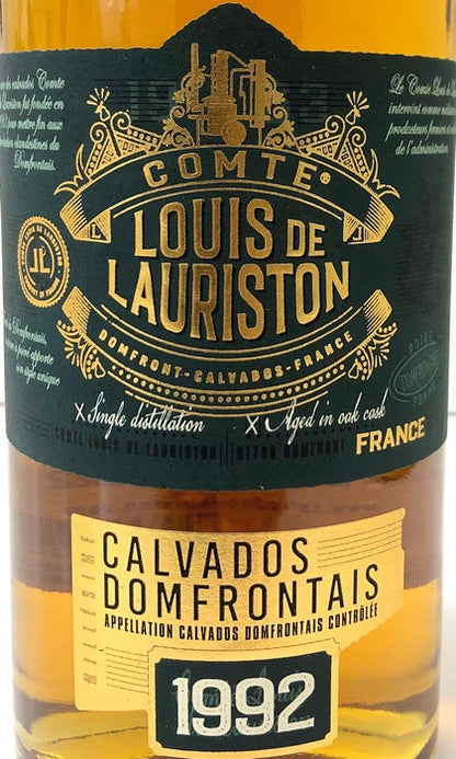 LOUIS DE LAURISTON　AC　CALVADOS　DOMFRONTAIS　1992　42%　700ml
