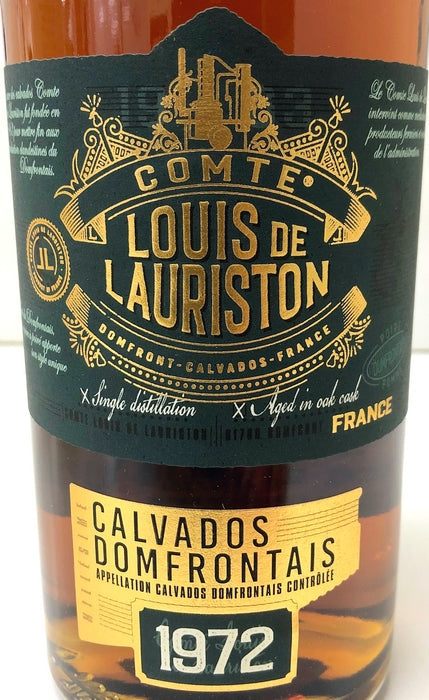 LOUIS DE LAURISTON　AC　CALVADOS　DOMFRONTAIS　1972　42%　700ml