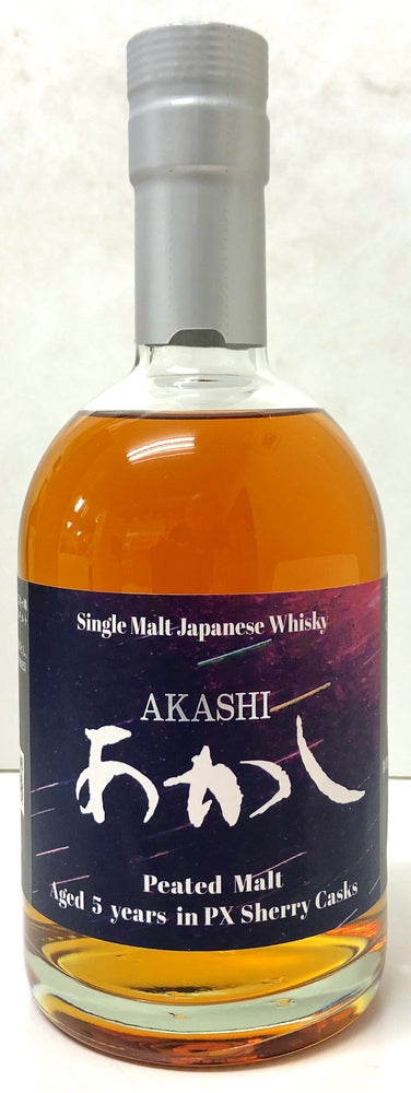 シングルモルト　あかし　5年　ペドロヒメネス　HEAVILY PEATED　50度　500ml