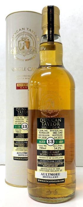ダンカンテイラー　シングルカスク　オルトモア　2008　シェリーカスク　13年　54.2度　700ml