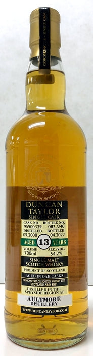 ダンカンテイラー　シングルカスク　オルトモア　2008　シェリーカスク　13年　54.2度　700ml