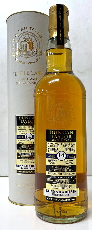 ダンカンテイラー　シングルカスク　ブナハーブン　2008　14年　54.2度　700ml
