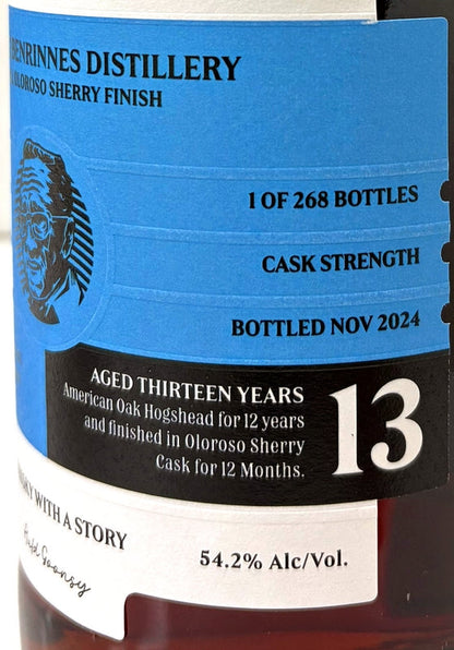グローバルウイスキー　オールドグーンシーズ　ベンリネス　2011　13年　2nd Fill Oloroso Sherry Finish　54.2度　700ml