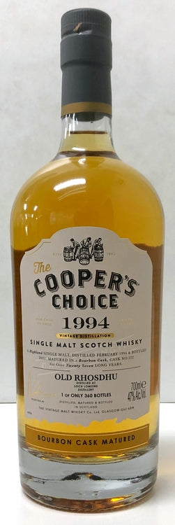 ザ・クーパーズチョイス　オールド・ロスデュー　1994　27年　47度　700ml