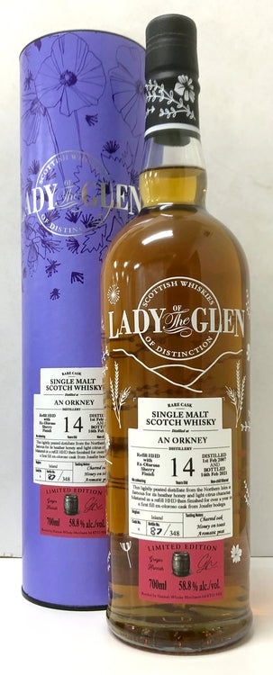 レディ オブ ザ グレン　アンオークニー　ホグスヘッド+オロロソシェリーカスクフィニッシュ　2007　14年　58.8度　700ml