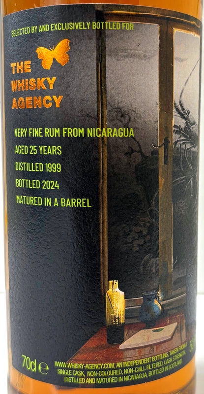 THE WHISKY AGENCY NICARAGUA RUM 1999 25yo BARRE 50.8% 700ml