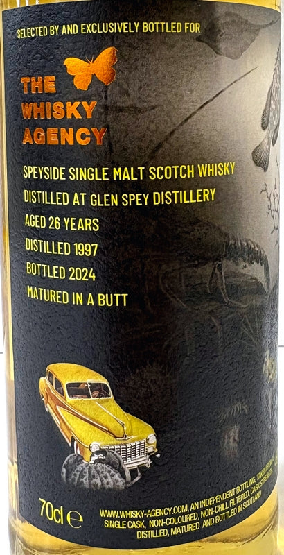 THE WHISKY AGENCY GLEN SPEY  1997 26yo BUTT 49.8% 700ml