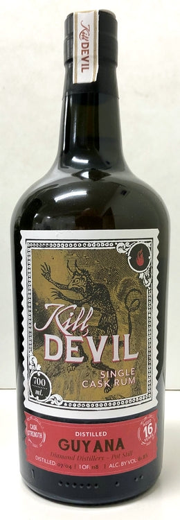 キルデビル　シングルカスク・ラム　ガイアナ ダイアモンド ポットスチル　2004　61.8度　16年　700ml