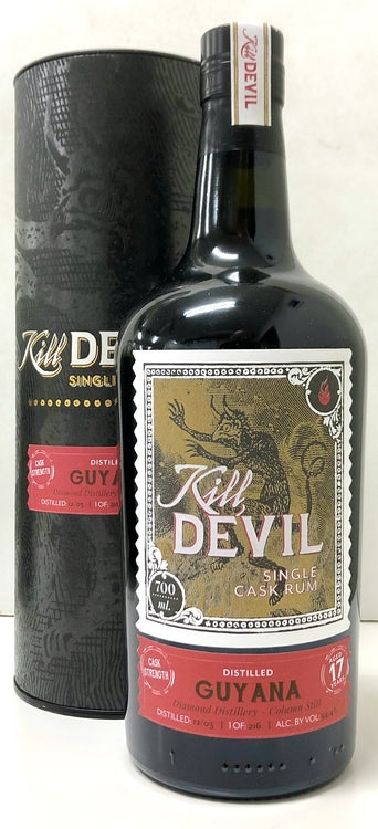 キルデビル　シングルカスク・ラム　ガイアナ ダイアモンド　コラムスチル　2003　17年　54.4度　700ml
