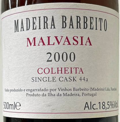 バーベイト　マルヴァージア　シングルカスク　2000 18.5度　500ml