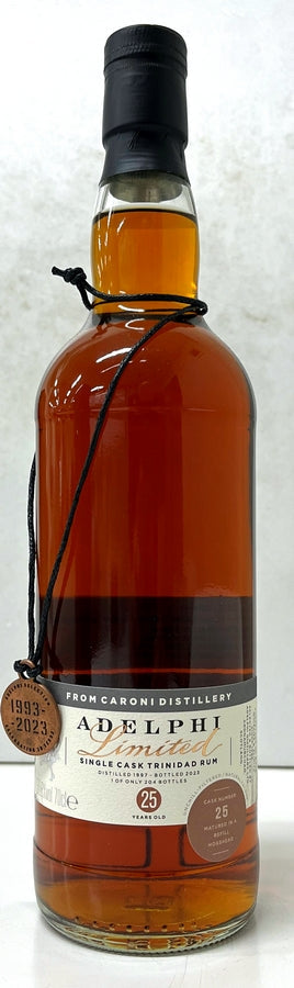 アデルフィ 創設30周年記念　カロニ ラム 1997 25年 リフィルホグスヘッド 56.8度 700ml