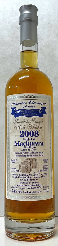 アランビッククラシック　マクミラ　2008　15年　キューバラムバレル　55.4度　700ml
