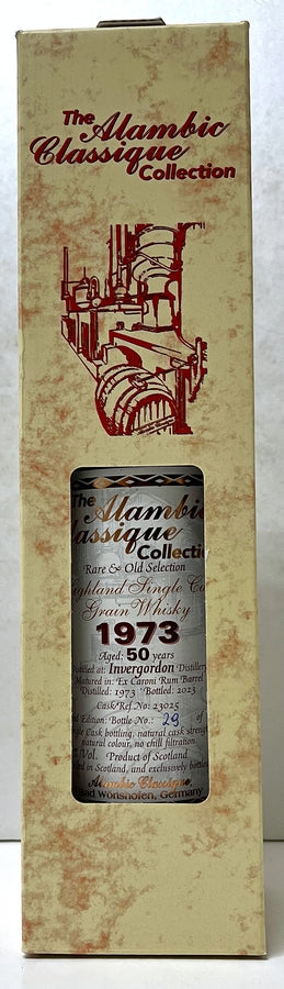 アランビッククラシック　インヴァーゴードン　1973　50年　カロニラムバレル　47.9度　700ml