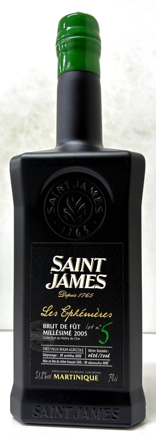 セント・ジェームス　 レ・エフェメール ブリュット ド　フ　2005　54.4度　700ml
