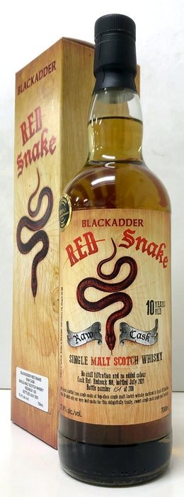 ブラックアダー　レッドスネーク　ロウカスク　Cask Ref: RN108　10年　　57.4度　700ml