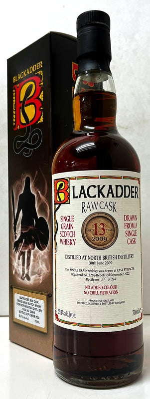 ブラックアダー　ロウカスク　ノースブリティッシュ　2009　13年　ホグスヘッド　Cask No: 328846 59.1度　700ml