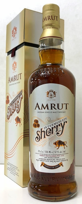 アムルット　インディアン　シングルモルト　ウイスキー　インターミディエイト　シェリー　57.1度　700ml