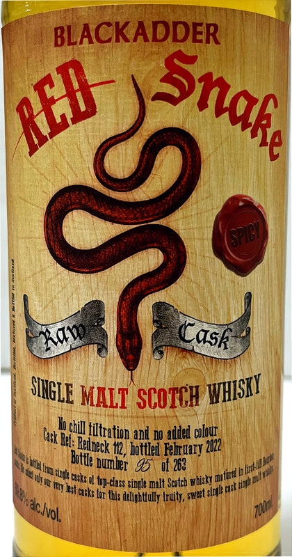 ブラックアダー　ロウカスク　レッドスネーク　“SPICY”　Cask Ref. RN112　59.8度　700ml