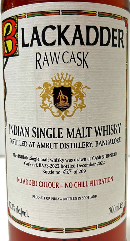 ブラックアダー　ロウカスク　アムルット　 Cask No:BA33-2022　62.1度　700ml