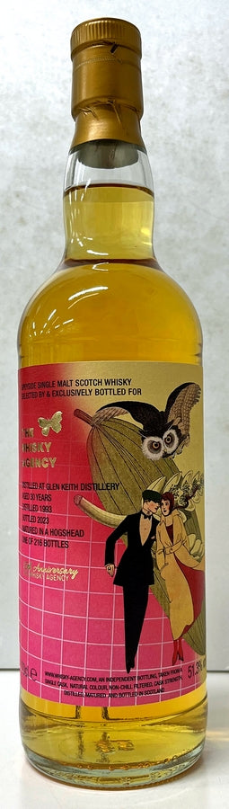 THE WHISKY AGENCY Glen Keith 1993 30yo Hogshead 51.3% 700ml