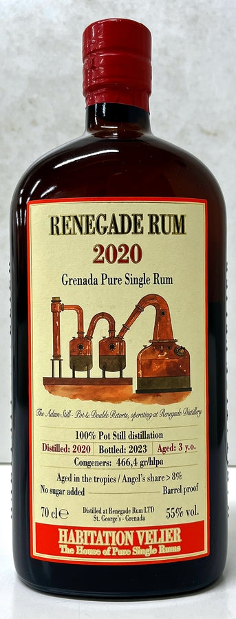 La Maison du Whisky RENEGADE 2020 3yo VELIER 55% 700ml