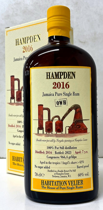 La Maison du Whisky HAMPDEN 2016 7yo VELIER 55% 700ml