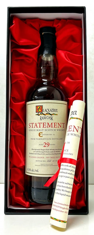 ブラックアダー　ステートメント　NO.56　ロウカスク　タムナヴーリン　1993　29年　43.4度　Cask ref.960961　700ml