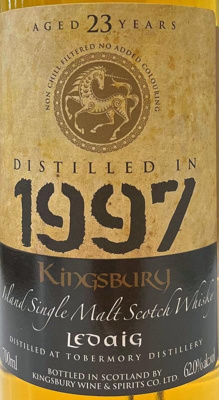 キングスバリー　ゴールド　レダイグ　1997　23年　62度　700ml