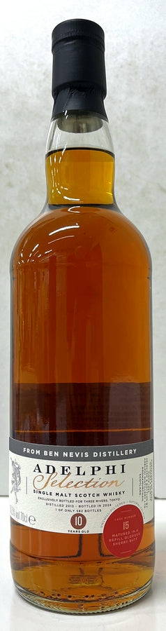 for THREE RIVERS ADELPHI BENNEVIS 2013 10yo OLOROSO SHERRY BUTT 59.3% 700ml