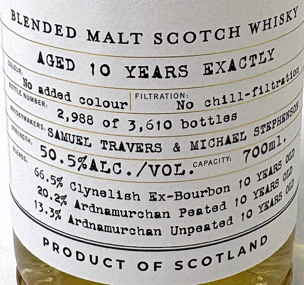 COMPASS BOX THIS IS A 10 YEAR OLD WHISKY  BLENDED MALT WHISKY 50.5%  700ml