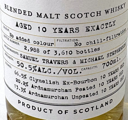 COMPASS BOX THIS IS A 10 YEAR OLD WHISKY  BLENDED MALT WHISKY 50.5%  700ml