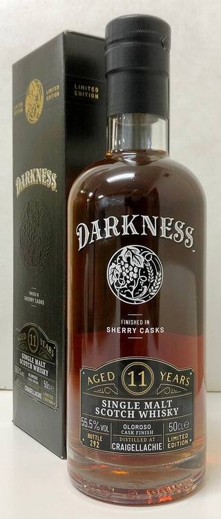 ダークネス　クレイゲラキ　11年　オロロソシェリー　カスクフィニッシュ　55.5度　500ml