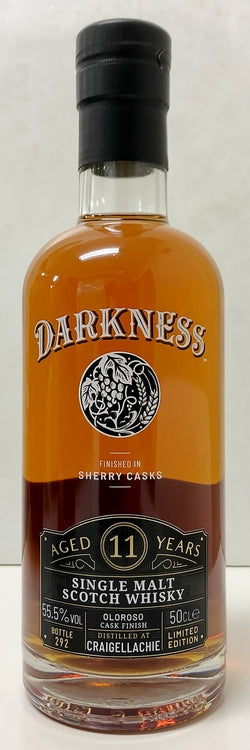 ダークネス　クレイゲラキ　11年　オロロソシェリー　カスクフィニッシュ　55.5度　500ml