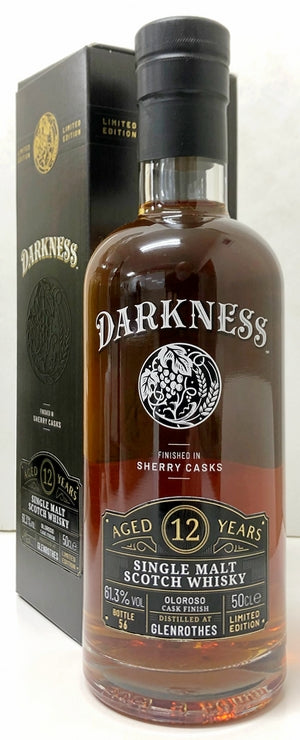 ダークネス　グレンロセス　12年　オロロソシェリー　カスクフィニッシュ　61.3度　500ml