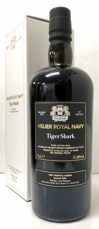 ヴェリエ　ロイヤルネービー　タイガーシャーク　57.18度　2019リリース　700ml
