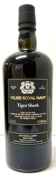ヴェリエ　ロイヤルネービー　タイガーシャーク　57.18度　2019リリース　700ml